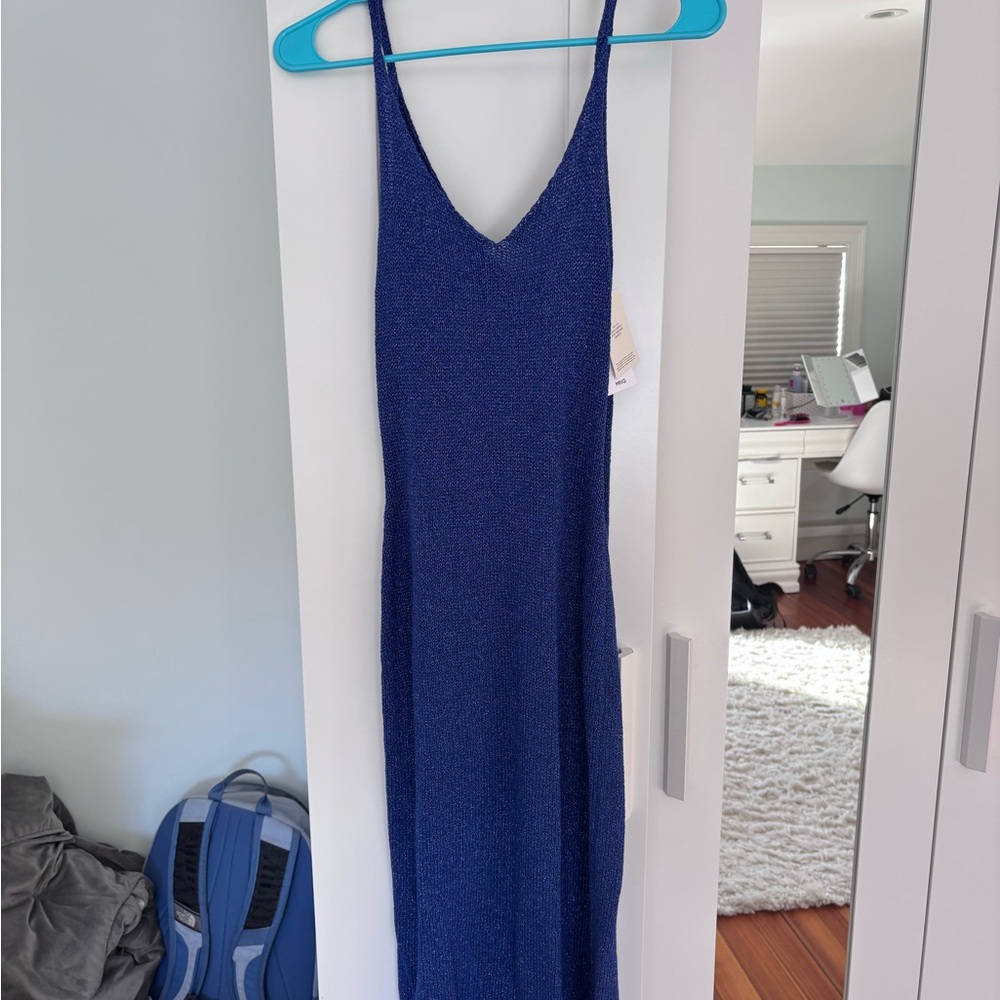 Mango Royal Blue Knit Dress
